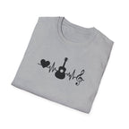 Heartbeat Guitar Music T-Shirt