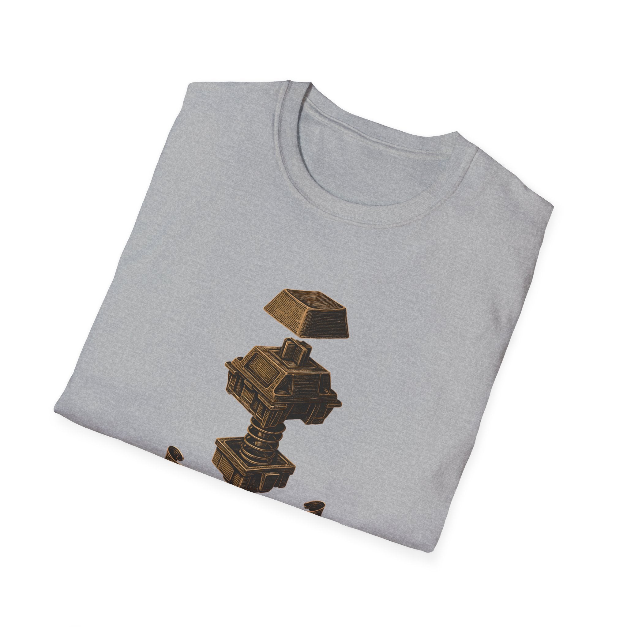 Spring-loaded mechanical sculpture T-Shirt