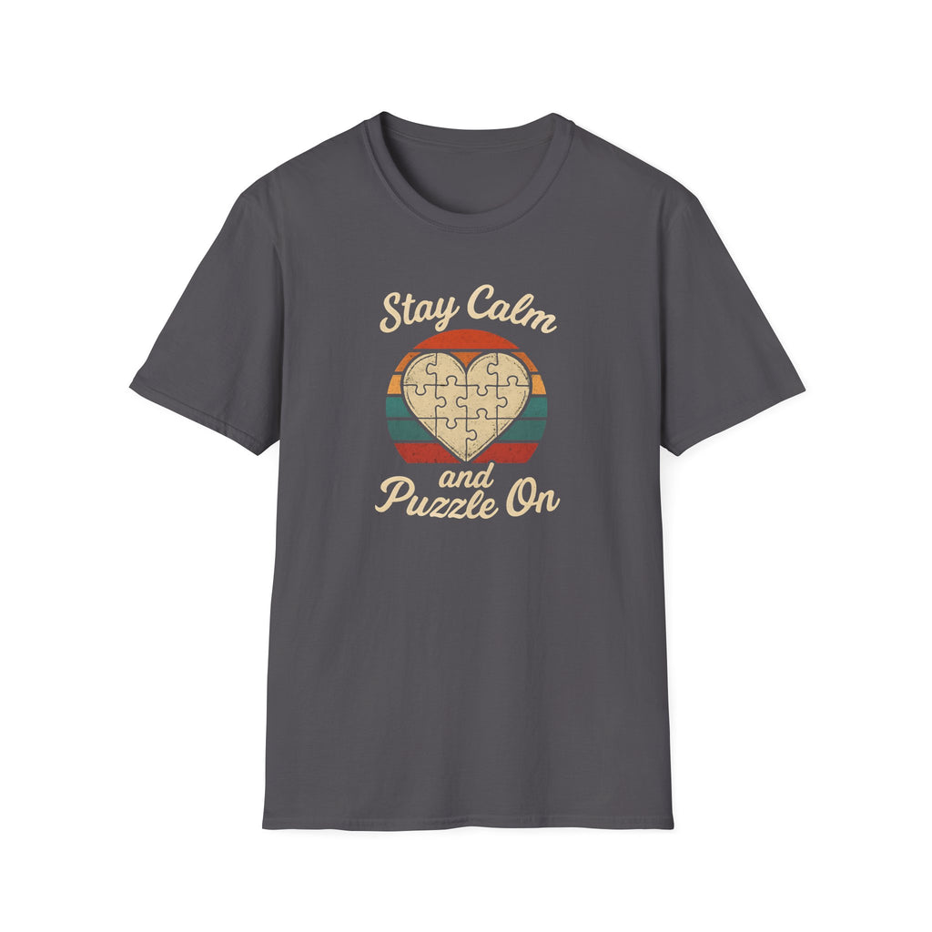 Stay Calm Puzzle On T-Shirt