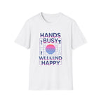 Busy Hands Neon Sign T-Shirt