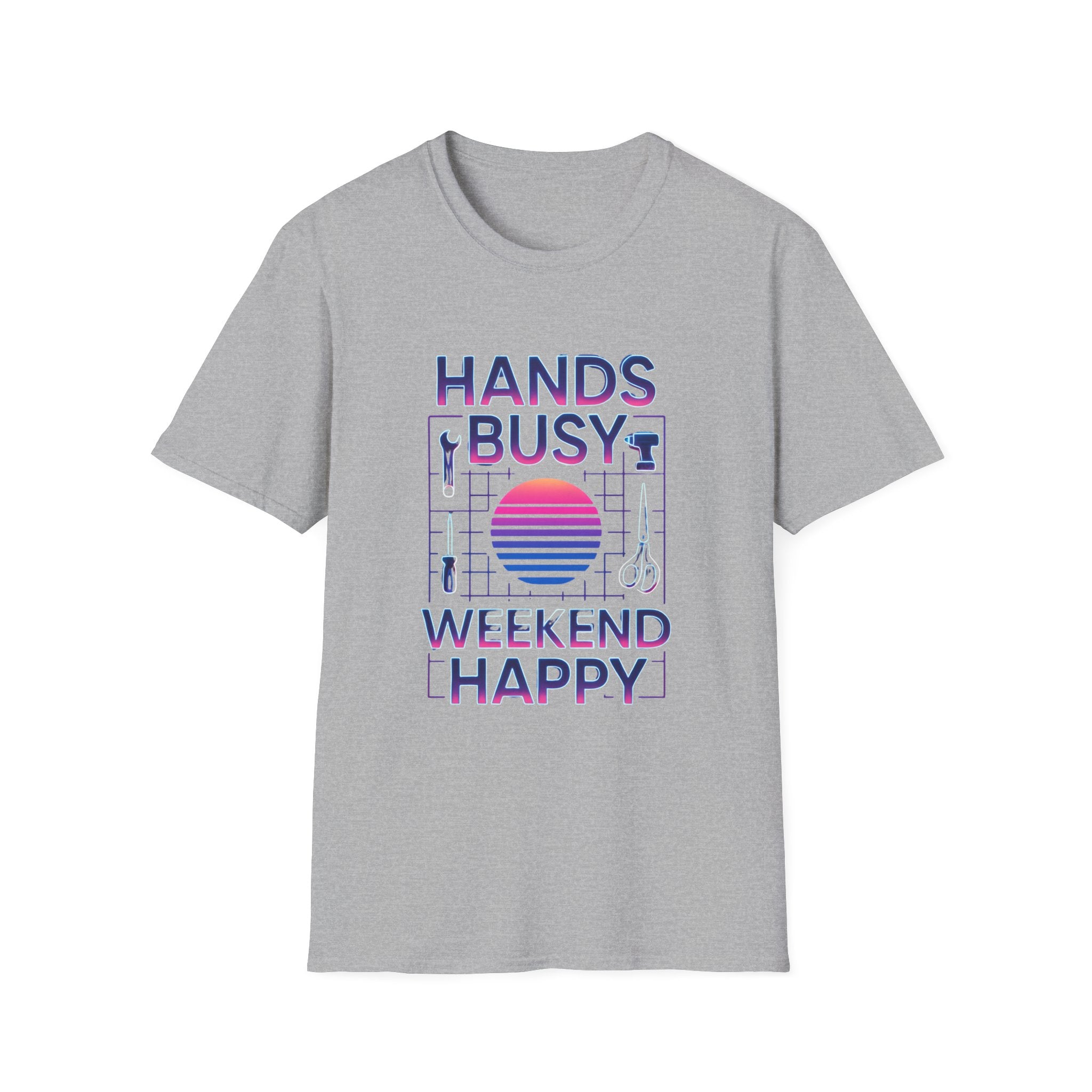 Busy Hands Neon Sign T-Shirt