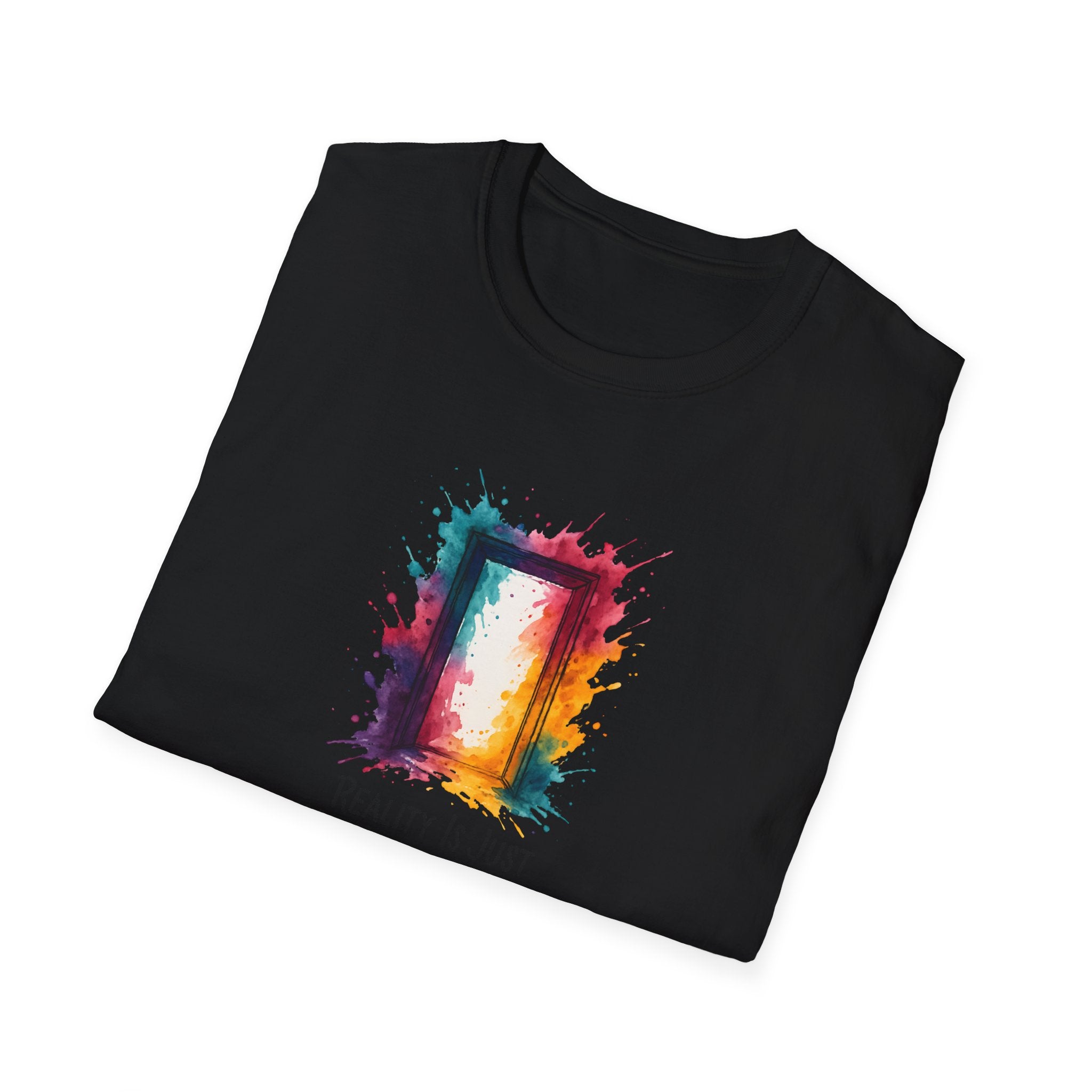Rainbow Watercolor Frame T-Shirt