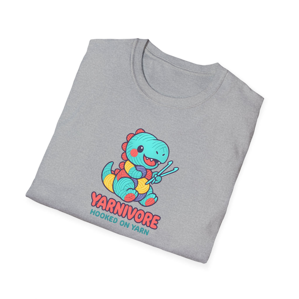 Yarnivore Knitting Dinosaur T-Shirt