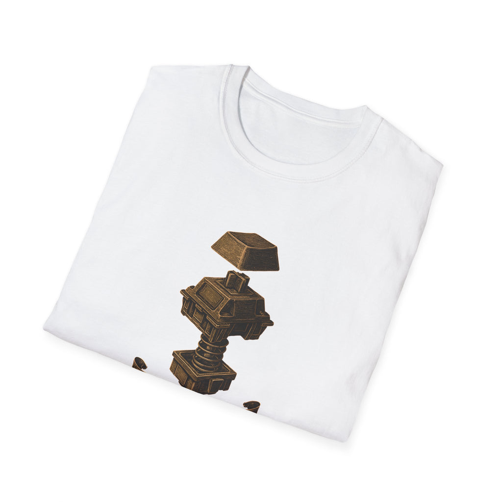 Spring-loaded mechanical sculpture T-Shirt