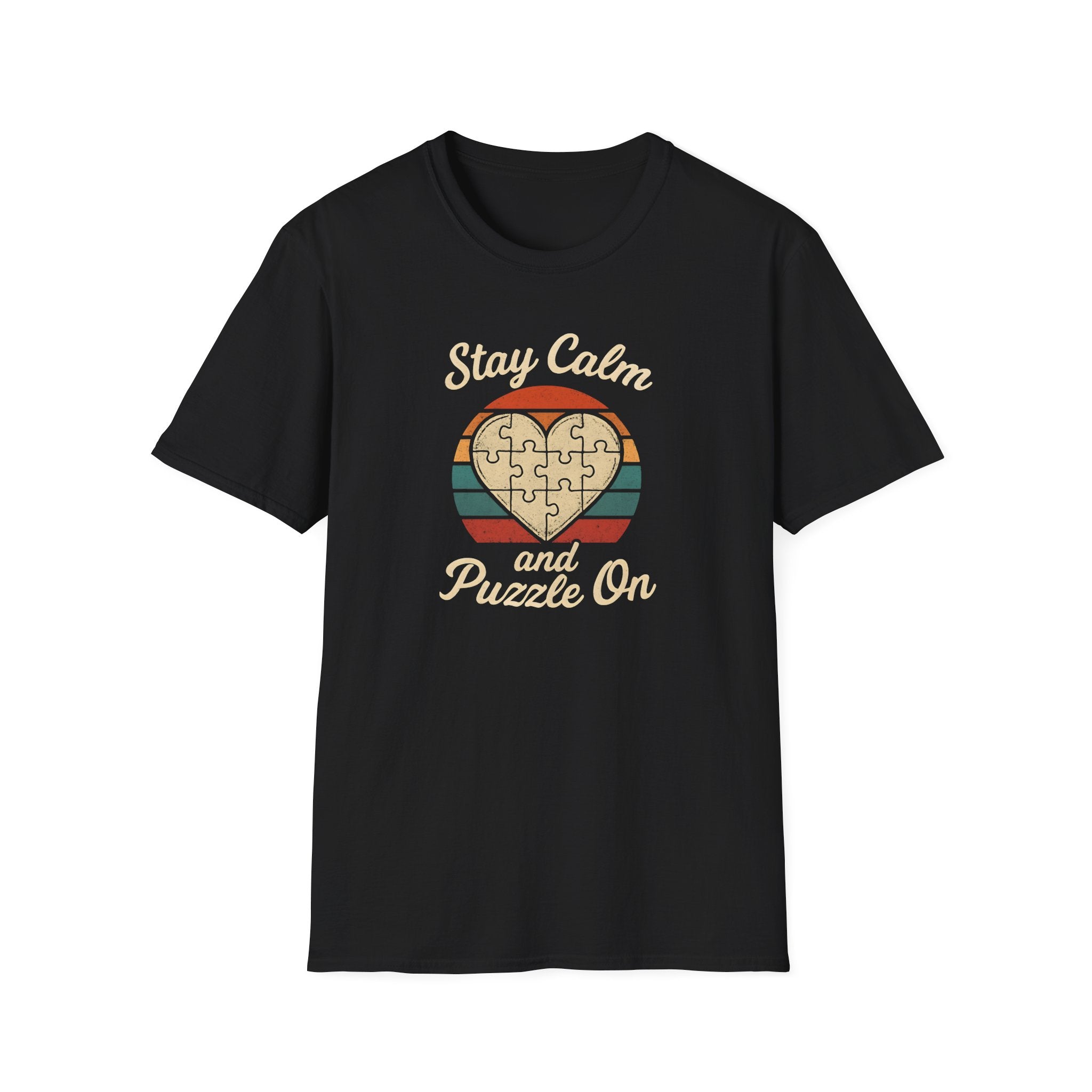 Stay Calm Puzzle On T-Shirt